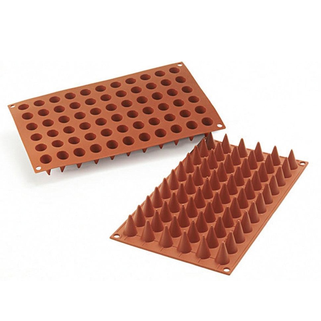 Placa de Silicona Conos Ø 1,8 cm. Alto 3 cm. 66 Moldes (1 u.)