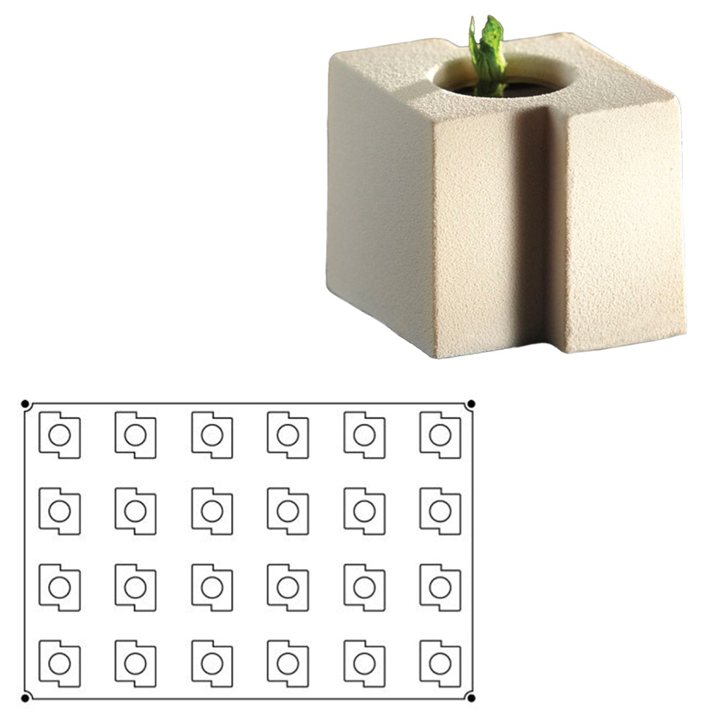 Placa Flexipan 2 Rectangulos 60X40 24 Moldes (1 u.)