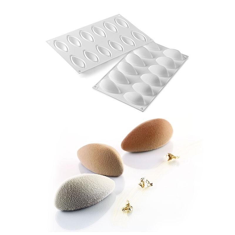 Molde de Silicona Quenelle 63X29X28 mm. 24 ml. 12 Pcs (1 u.)