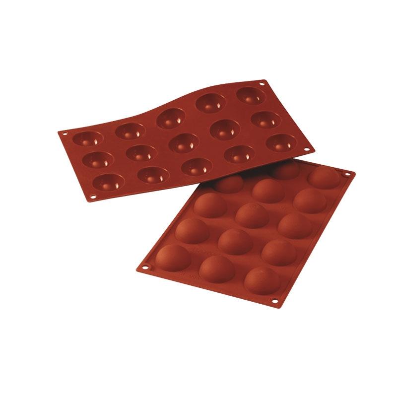 Molde de Silicona Medía Esfera Ø 40 mm. Alto 20 mm. 20 ml. 15 Pcs (1 u.)