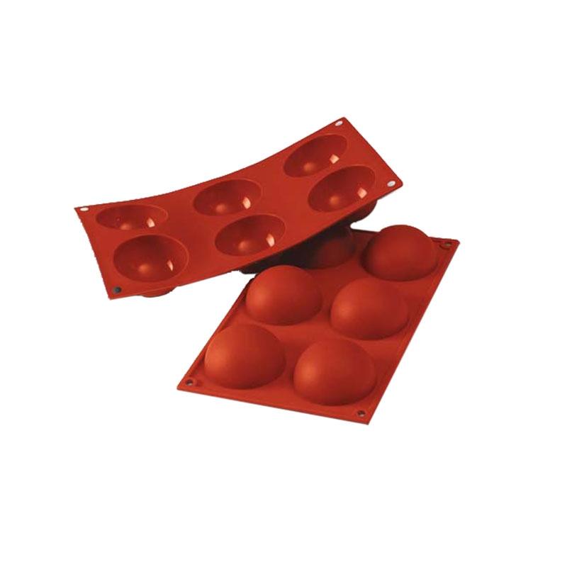 Molde de Silicona Medía Esfera Ø 70 mm. Alto 35 mm. 80 ml. 6 Pcs (1 u.)