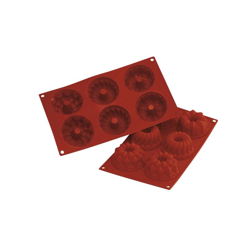 Molde de Silicona Fantasía Ø 75 mm. Alto 40 mm. 100 ml. 6 Pcs (1 u.)