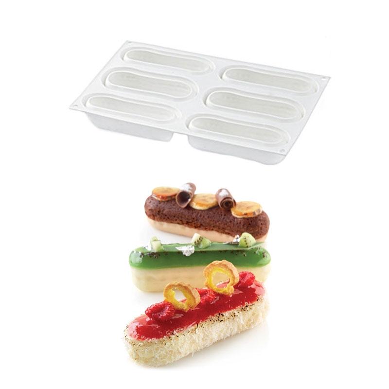 Molde de Silicona Eclair 129X40X35 mm. 140 ml. (1 u.)