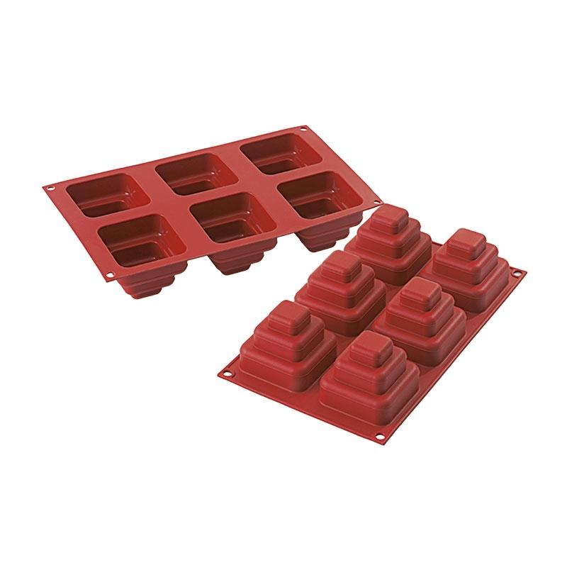 Molde de Silicona Torre Piramidal 69X69X60 mm. 170 ml. 6 Pcs (1 u.)