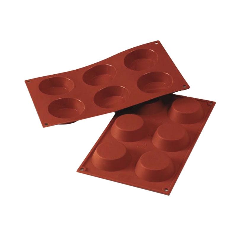Molde de Silicona Tartelletes Ø 70 mm. Alto 20 mm. 70 ml. 6 Pcs (1 u.)