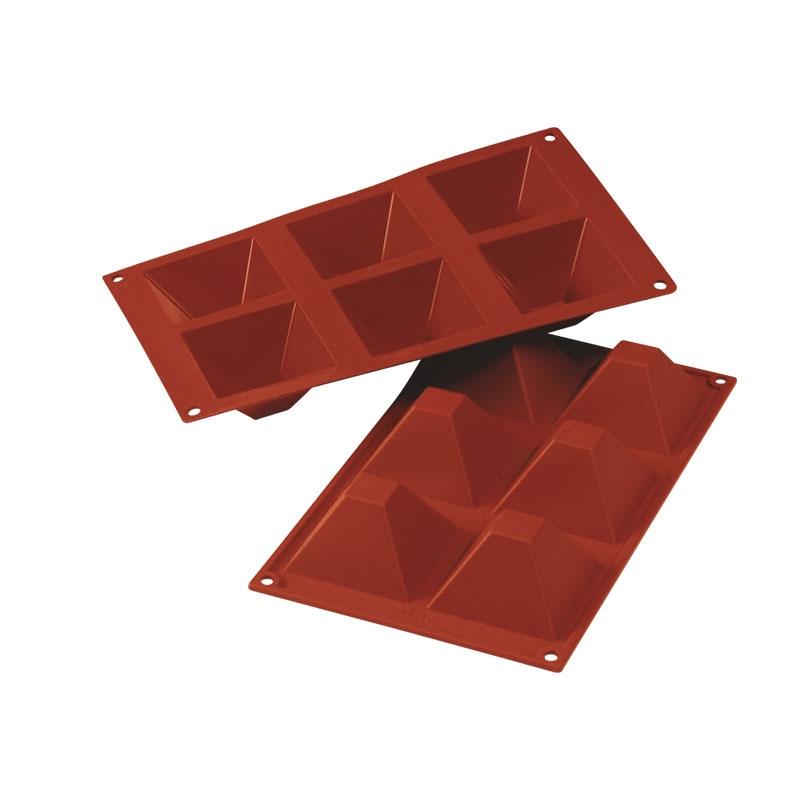 Molde de Silicona Piramide 71X71X40 mm. 90 ml. 6 Pcs (1 u.)