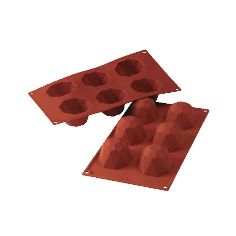 Molde de Silicona Diamante Ø 68 mm. Alto 45 mm. 92 ml. 6 Pcs (1 u.)