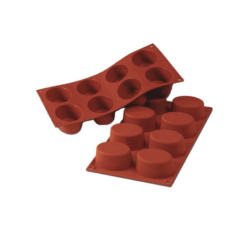 Molde de Silicona Oval 75X55X35 mm. 110 ml. 8 Pcs (1 u.)