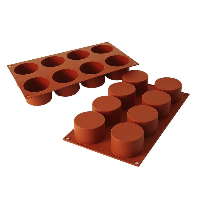 Placa Terracota Siliconflex Naked Nº8 Cylinders Ø 63 mm. Alto 40 mm. (1 u.)