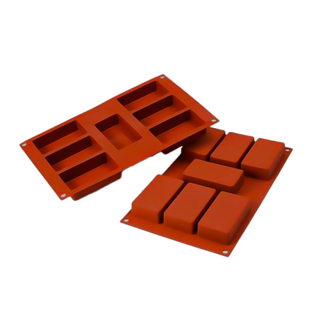 Molde de Silicona Rectangular 87X48X24 mm. 7 Pcs (1 u.)