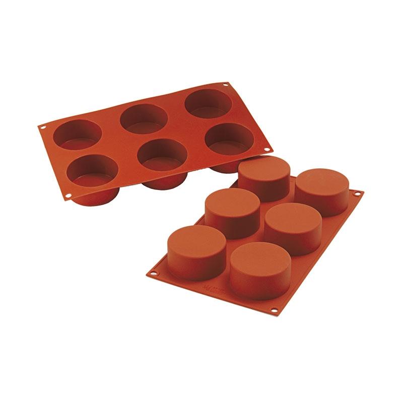 Molde de Silicona Muffin Ø 68 mm. Alto 38 mm. 119 ml. 6 Pcs (1 u.)