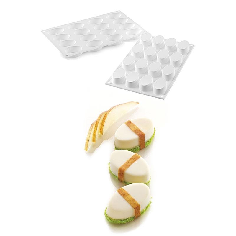 Molde de Silicona Sushi Gunkan 55X33X20 mm. 30 ml. 16 Pcs (1 u.)