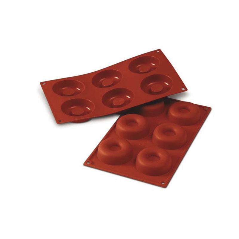 Placa de Silicona Savarin Grande Ø 7,2 X2,3 cm. 6 Moldes (1 u.)
