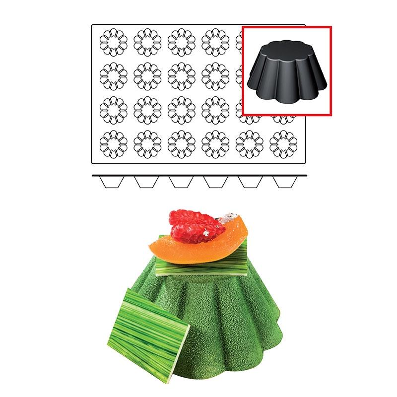Molde de Silicona BriocheTransparente Ø 79 mm. Alto 35 mm. 84 ml. 24 Pcs (1 u.)
