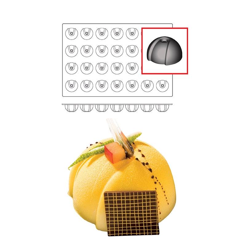 Molde de Silicona Eclipse 70 mm. Alto 37 mm. 100 ml. 28 Pcs (1 u.)
