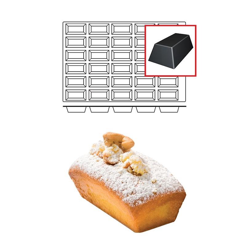 Molde de Silicona Mini Cake 49X99X30 mm. 110 ml. 30 Pcs