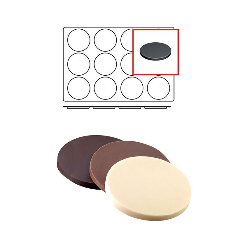 Molde de Silicona Disco Ø 120 mm. Alto 10 mm. 112 ml. 12 Pcs (1 u.)