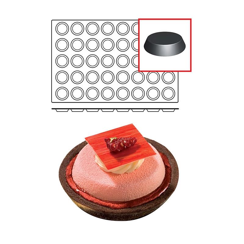 Molde de Silicona TartelleTransparentes Ø 60 mm. Alto 11 mm. 25 ml. 40 Pcs (1 u.)