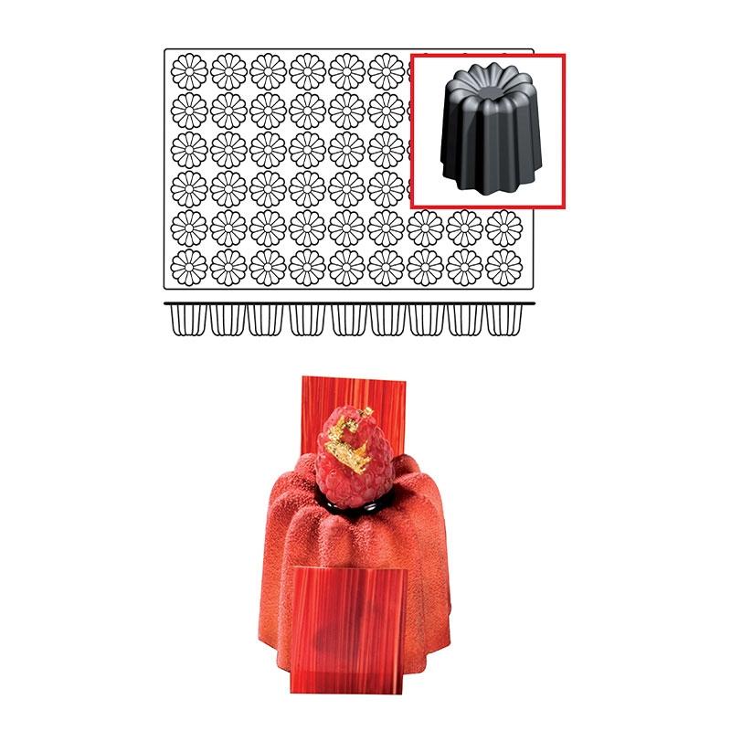 Molde de Silicona Canneles Ø 56 mm. Alto 50 mm. 80 ml. 54 Pcs (1 u.)