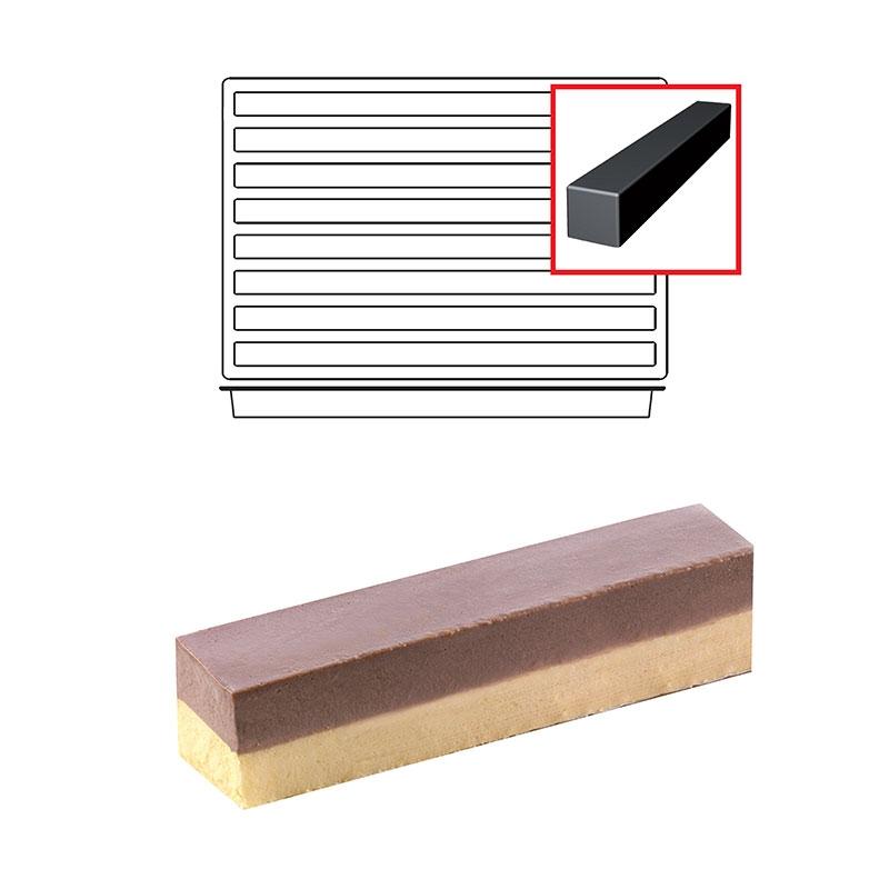 Molde de Silicona Tronco 30X500X30 mm. 445 ml. 8 Pcs (1 u.)