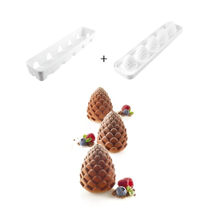 Molde de Silicona Piña Ø 60 mm. Alto 73 mm. 110 ml. 5 Pcs (1 u.)