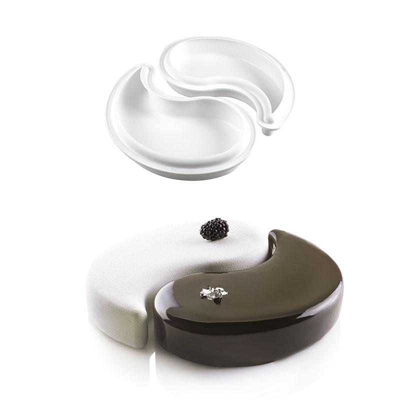 Molde de Silicona Yin Yan 245X195 mm. Alto 50 1600 ml. (1 u.)