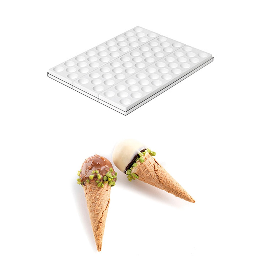 Molde Mini Cucurucho Ø 30 mm. Alto 22 mm. 10,5 ml. 78 Pcs