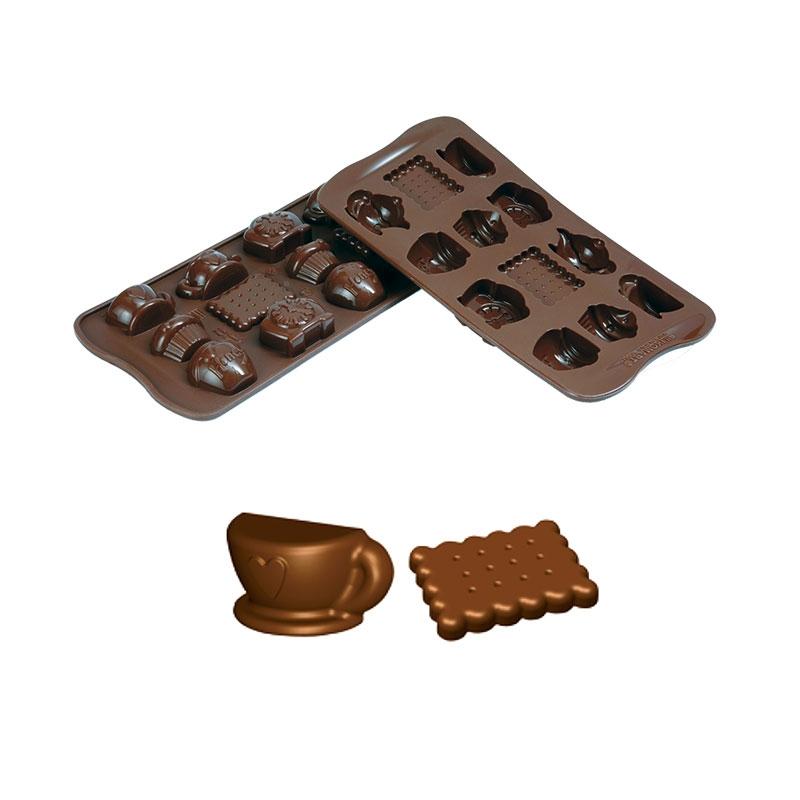 Molde de Silicona Bombónes Teatime 105X210 mm. 12 Pcs (1 u.)