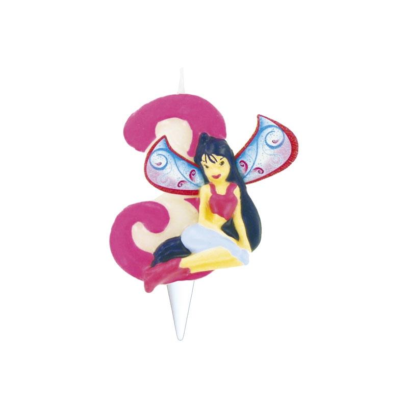 Velas Winx Nº3 (1 u.)
