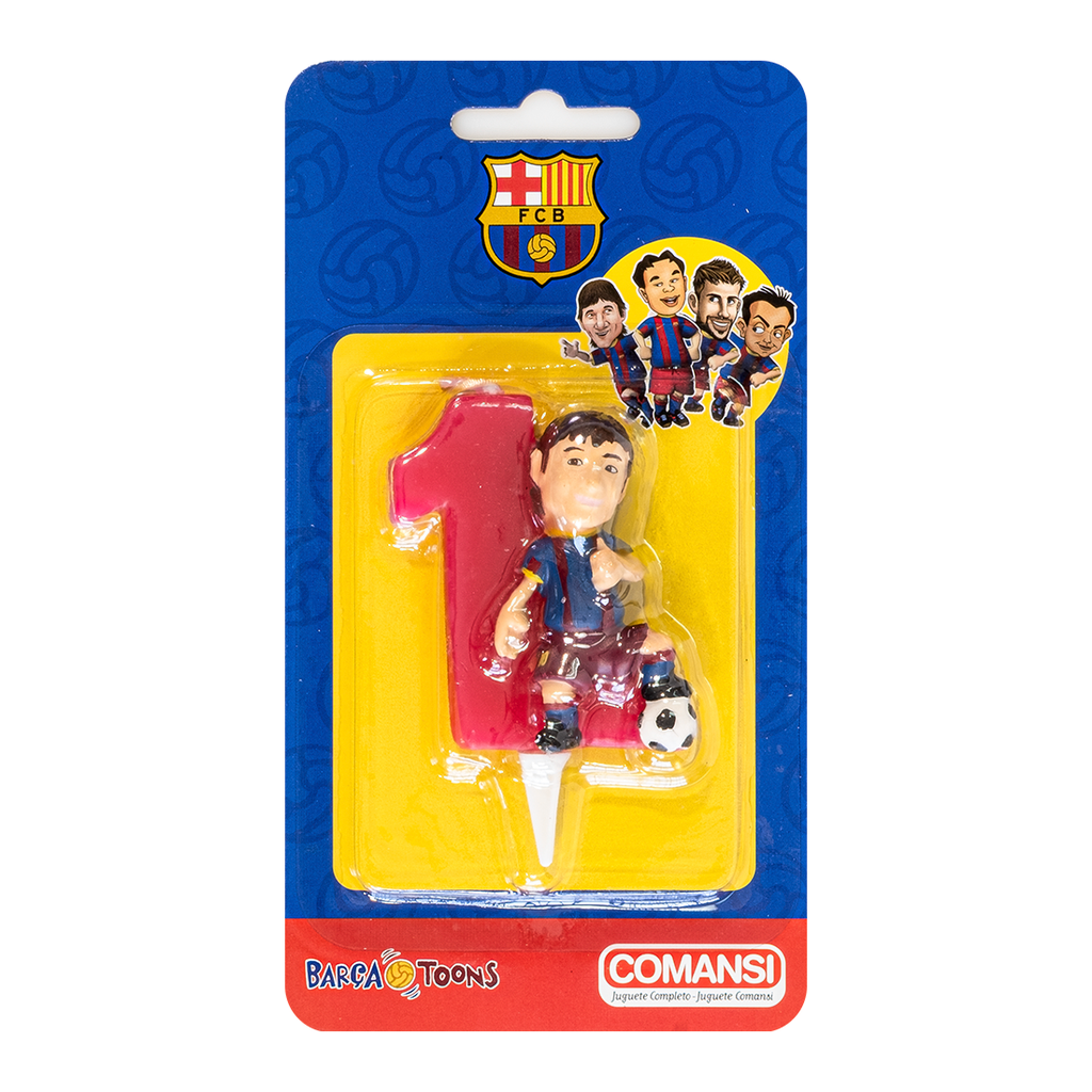 Velas Barça Toons Nº1 (1 u.)