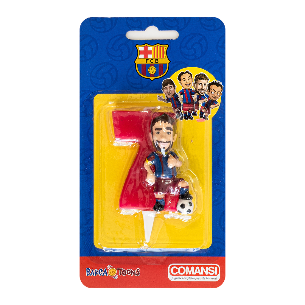 Velas Barça Toons Nº7 (1 u.)