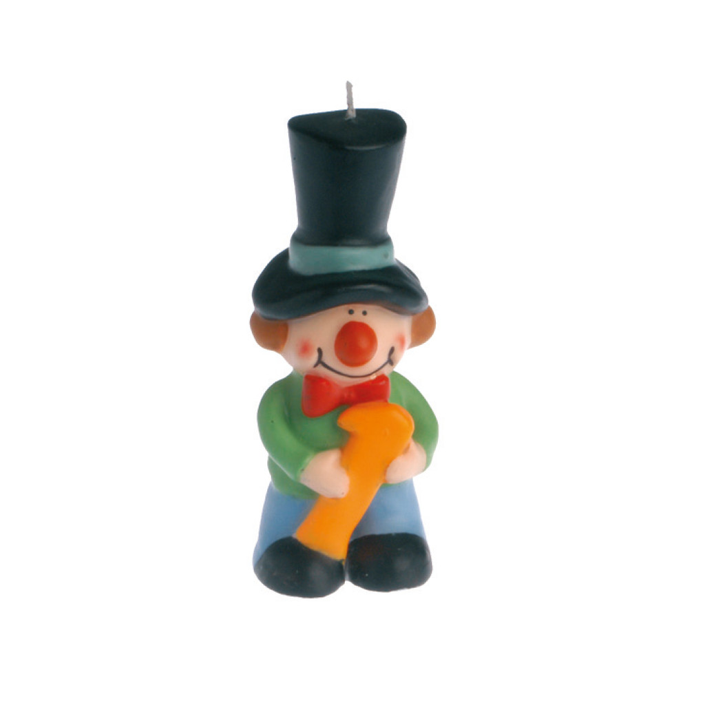 Vela de Cumpleaños Payaso Nº1 (1 u.)