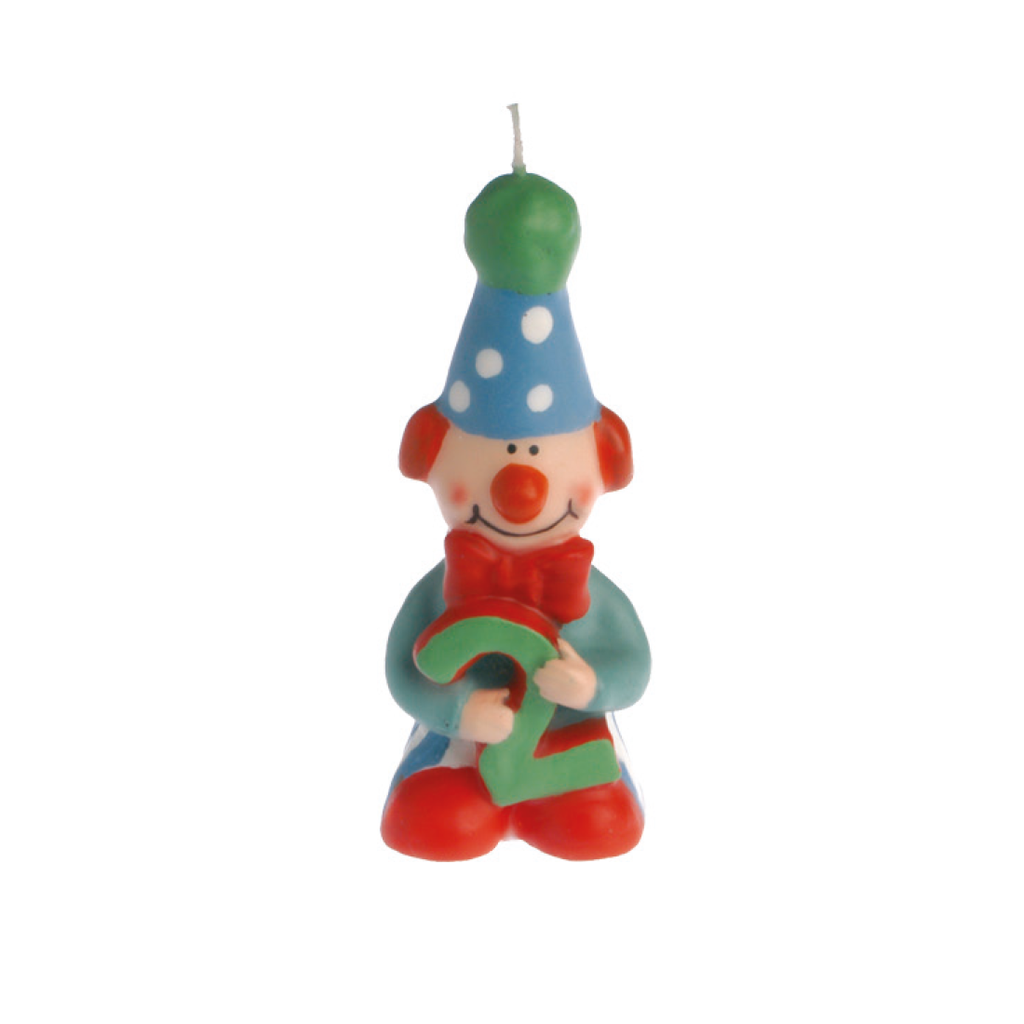Vela de Cumpleaños Payaso Nº2 (1 u.)