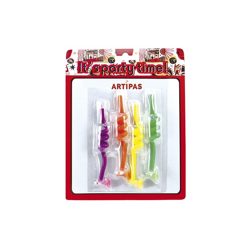 Velas Espiral + Portavelas (1 Set)