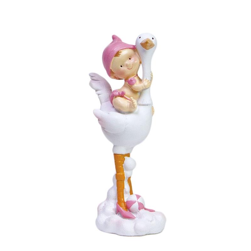 Cigüeña Bebé Rosa 150 mm. (1 u.)