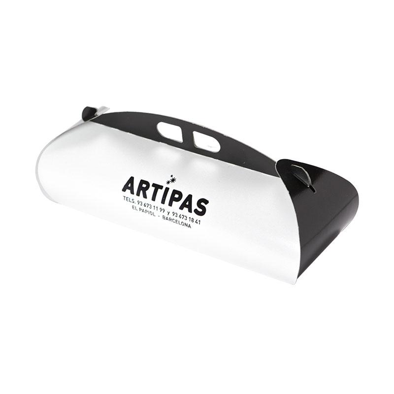 Cajas de Brazo Blanca-Negra 350X100X100 mm. Laminada (100 u.)