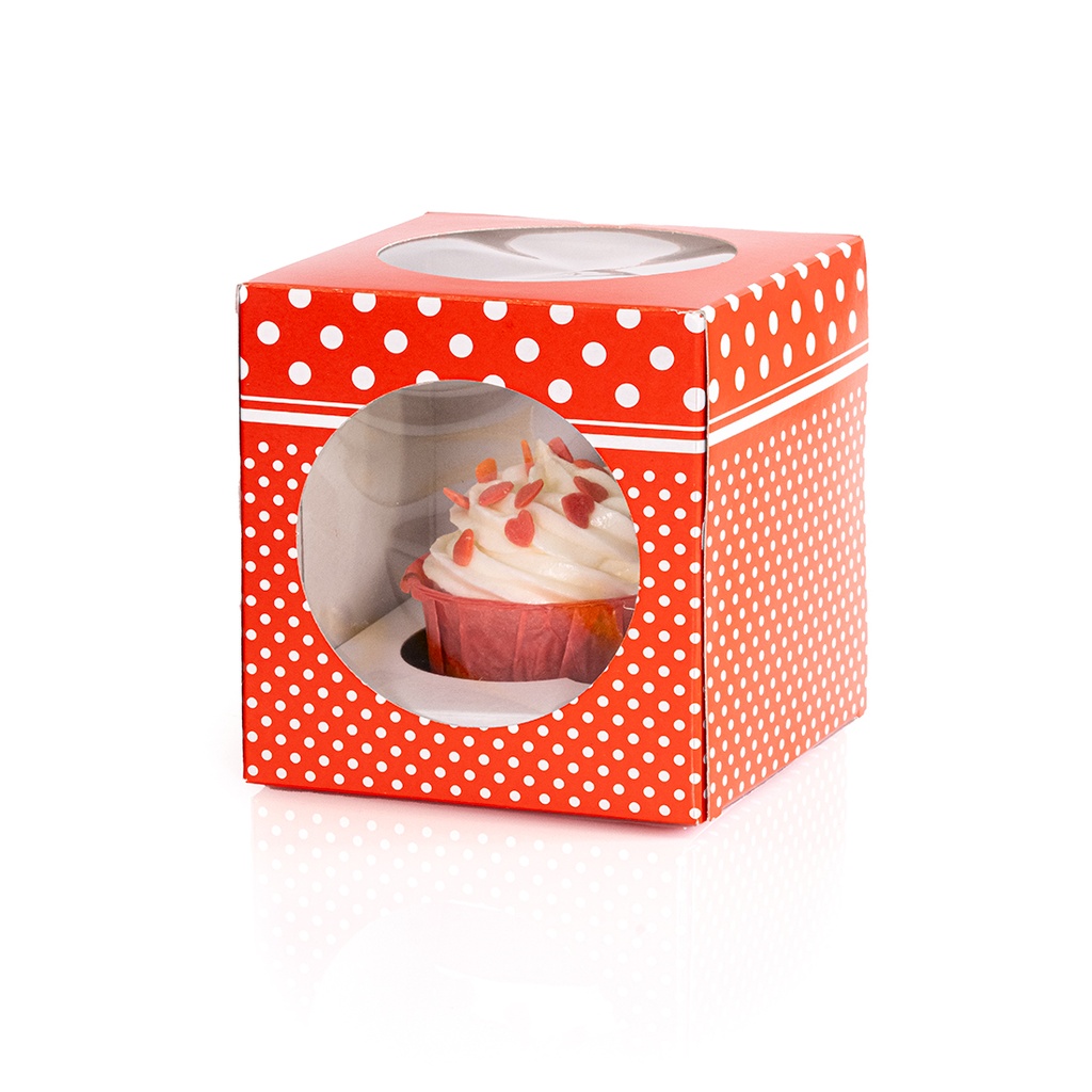 Caja Cupcake Individual 110X100X100 mm. (1 u.)