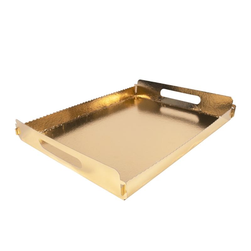 Bandeja Asa Metal Oro CR-4 22X28X2,5 mm. (100 u.)