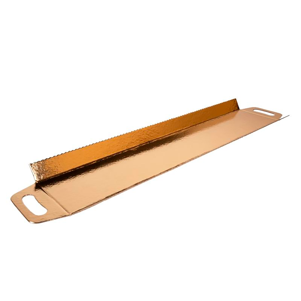 Bandeja con Asa Metal Oro/Plata 40 X 8 X 2,5 mm. (100 u.)