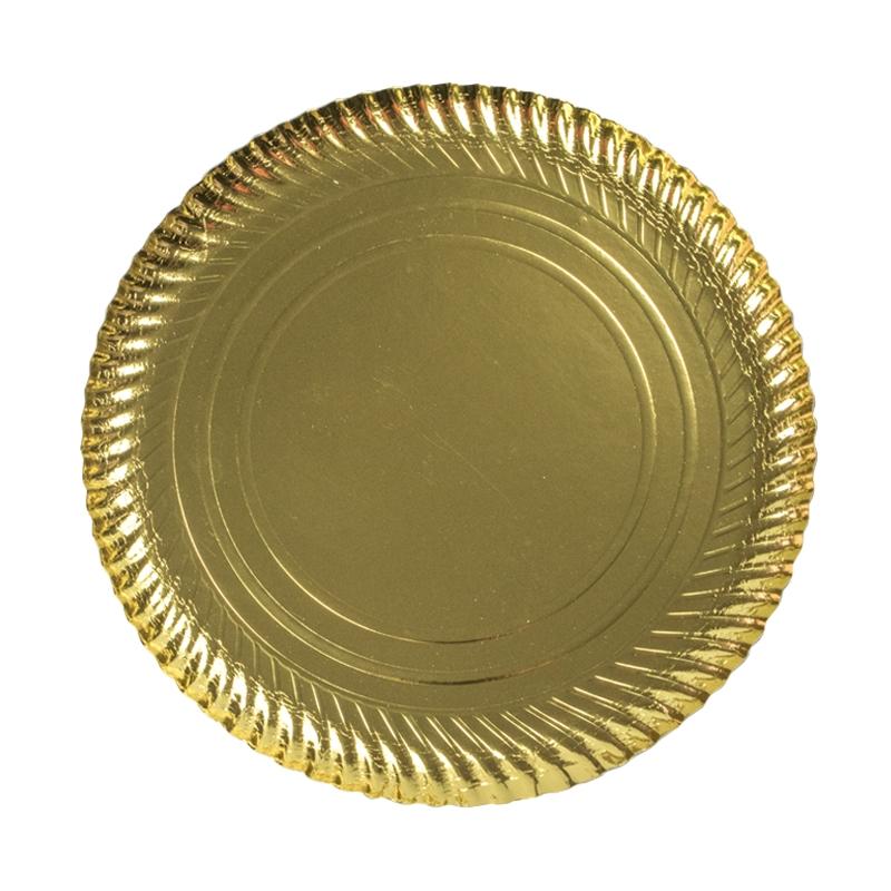 Platos Estriados de Oro 32 cm. (50 u.)
