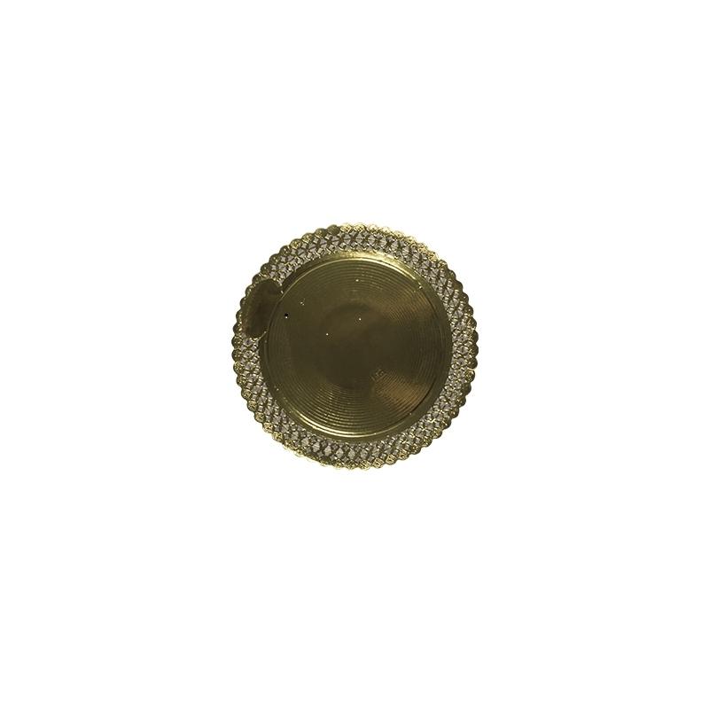 Platos Zeus de Oro Anónimo con Reserva 20 cm. (100 u.)
