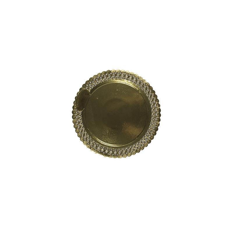 Platos Zeus de Oro Anónimo con Reserva 23 cm. (100 u.)