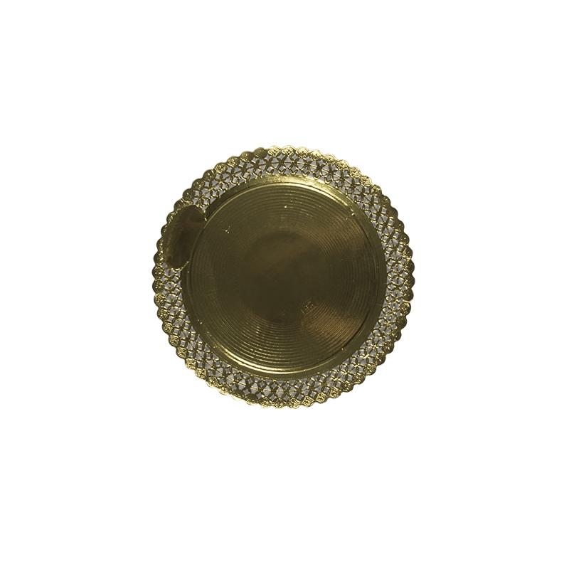 Platos Zeus de Oro Anónimo con Reserva 28 cm. (100 u.)