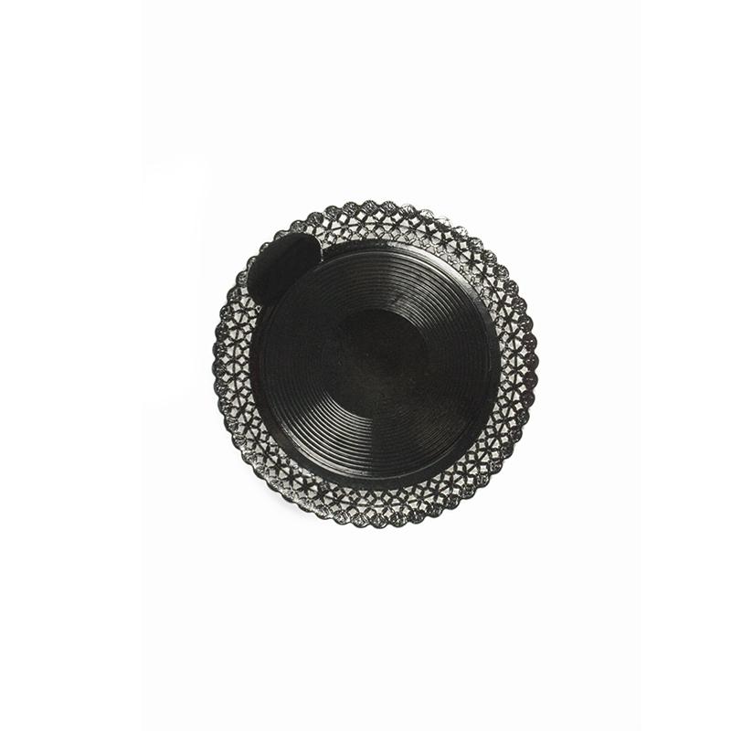 Platos Zeus de Anónimo Negro 23 cm. (100 u.)