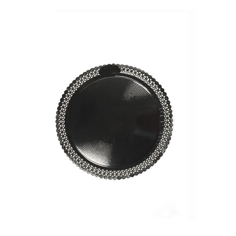 Platos Zeus de Anónimo Negro 28 cm. (100 u.)
