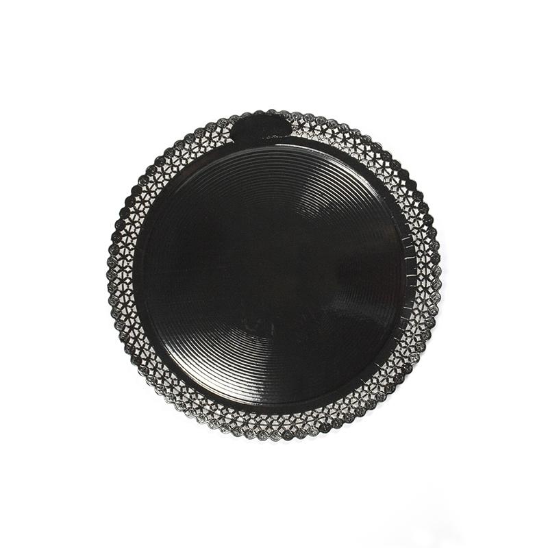 Platos Zeus de Anónimo Negro 32 cm. (100 u.)