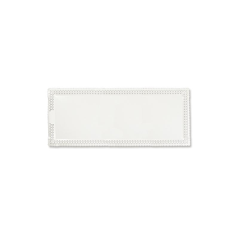 Bandejas Zeus Blancas Anónimas 15X31 cm. (100 u.)