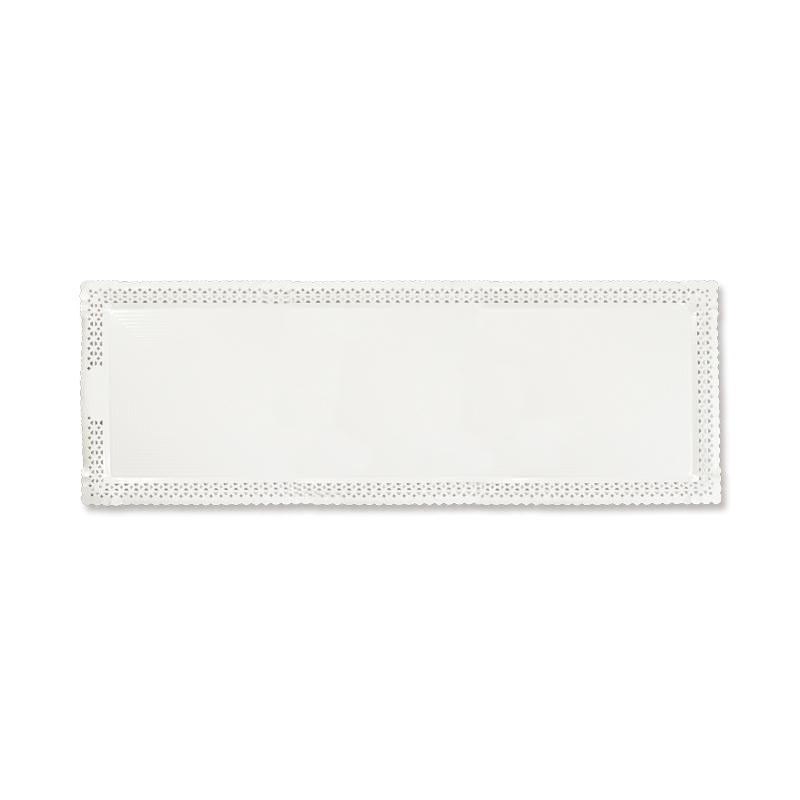 Bandejas Zeus Blancas Anónimas 17X42 cm. (100 u.)