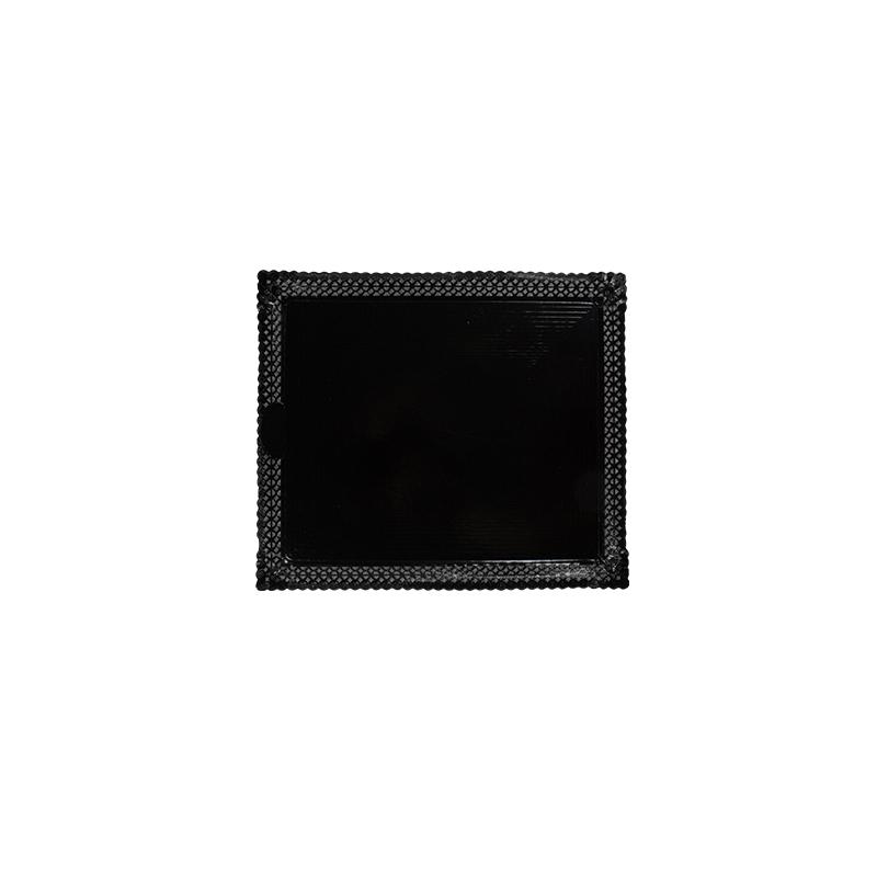 Bandejas Zeus Negras Anónimas 18X25 cm. (100 u.)