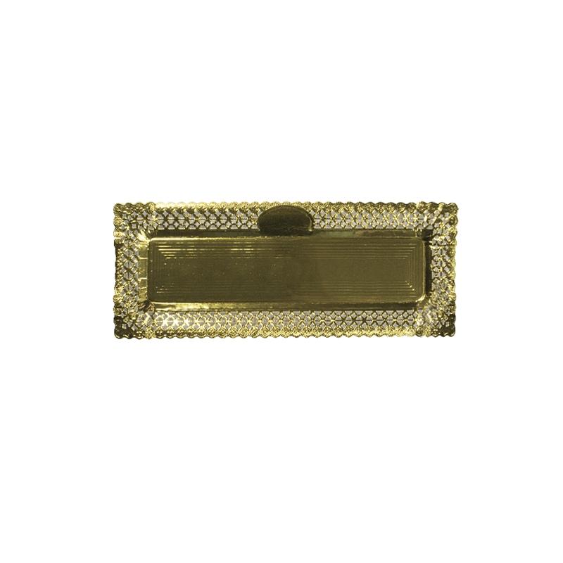 Bandejas Zeus Oro Anónimas 15X31 cm. (100 u.)